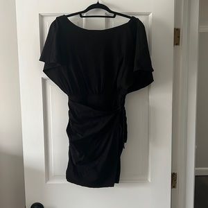Free people little black dress with wrap tie and open back